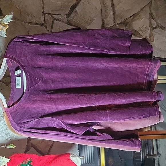 Velour, Denim & Company Active, Set of 4 Tunics with pockets Size 2X P - Picture 3 of 8